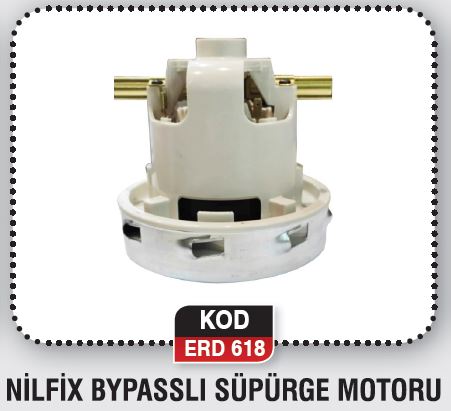NİLFİX BYPASSLI SÜPÜRGE MOTORU ERD 618